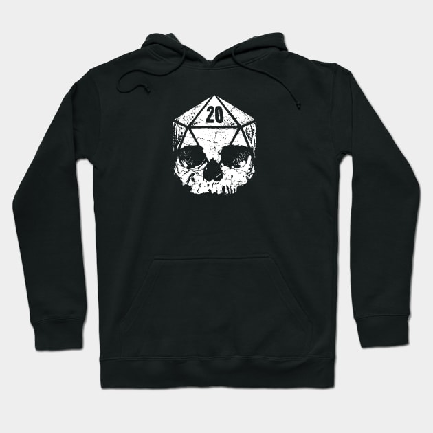 Dice Skull RPG Gaming D20 Hoodie by DnlDesigns